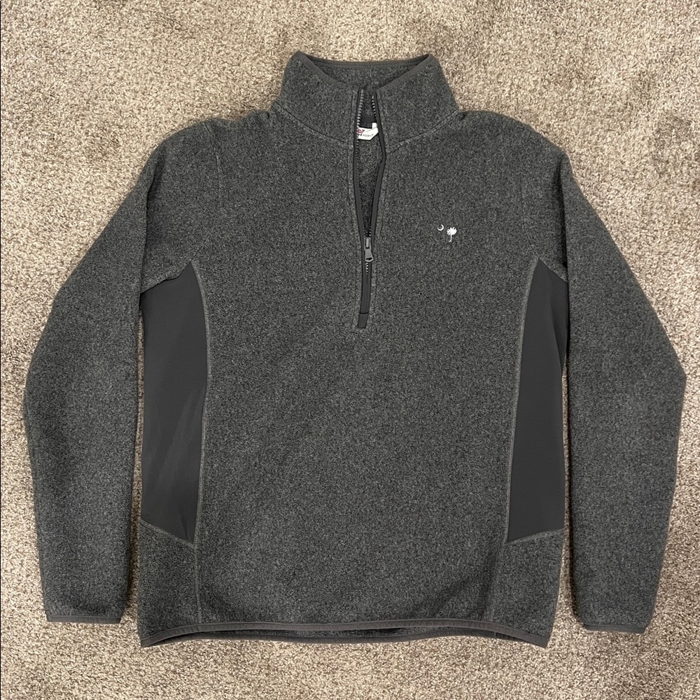 Vineyard Vines Charcoal Fleece Quarter-Zip South Carolina